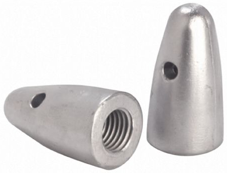 Anode for 25 and 30 mm shaft, 3/4", zinc FRG19913