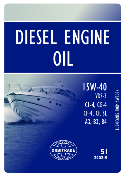 Diesel engine oil, mineral, SAE 15W40, 5L FRG2402-5